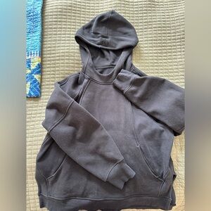 Scuba oversized side slit hoodie